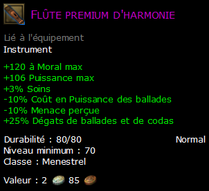 Flûte premium d'harmonie