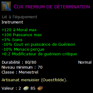 Cor premium de détermination