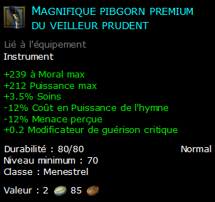 Magnifique pibgorn premium du veilleur prudent