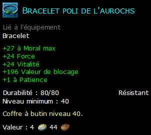 Bracelet poli de l'aurochs