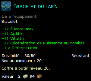 Bracelet du lapin