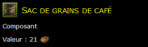 Sac de grains de café