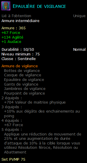 Epaulière de vigilance