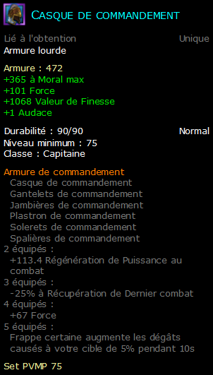 Casque de commandement