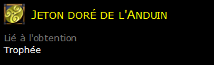 Jeton doré de l'Anduin