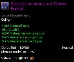 Collier de moral du Grand Fleuve