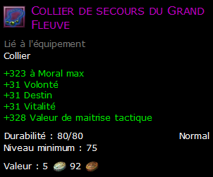 Collier de secours du Grand Fleuve