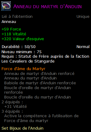 Anneau du martyr d'Anduin