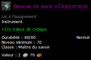 Broche de rage d'Ouestfolde