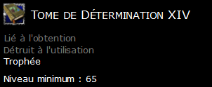 Tome de Détermination XIV