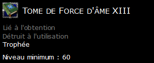 Tome de Force d'âme XIII