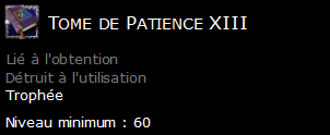 Tome de Patience XIII