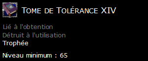 Tome de Tolérance XIV