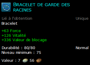 Bracelet de garde des racines