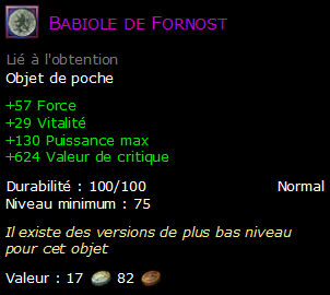 Babiole de Fornost