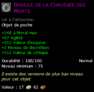 Babiole de la Chaussée des Morts