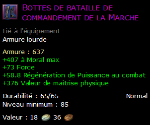 Bottes de bataille de commandement de la Marche