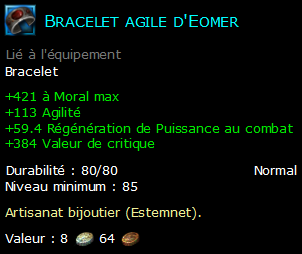 Bracelet agile d'Eomer