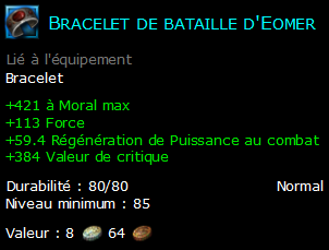 Bracelet de bataille d'Eomer