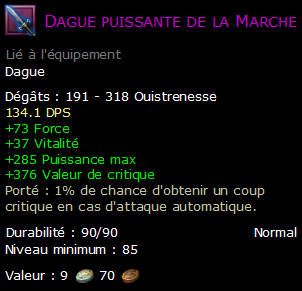 Dague puissante de la Marche