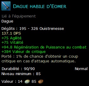 Dague habile d'Eomer