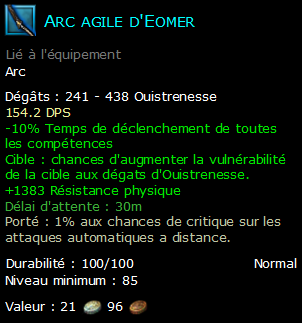 Arc agile d'Eomer