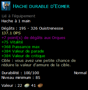 Hache durable d'Eomer