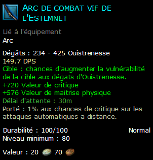 Arc de combat vif de l'Estemnet