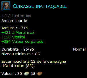 Cuirasse inattaquable