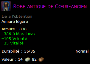 Robe antique de Cœur-ancien