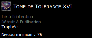 Tome de Tolérance XVI