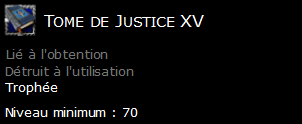 Tome de Justice XV