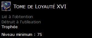 Tome de Loyauté XVI