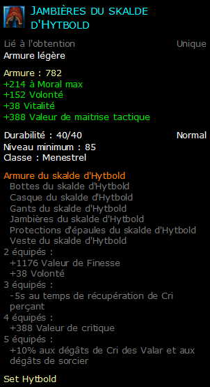 Jambières du skalde d'Hytbold