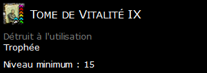 Tome de Vitalité IX