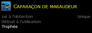 Caparaçon de maraudeur