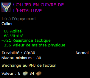 Collier en cuivre de l'Entalluve