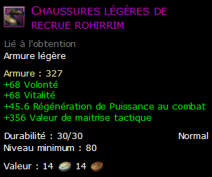 Chaussures légères de recrue rohirrim