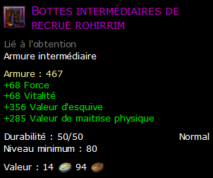 Bottes intermédiaires de recrue rohirrim