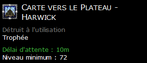 Carte vers le Plateau - Harwick