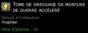 Tome de dressage de monture de guerre accéléré