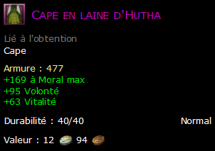 Cape en laine d'Hutha