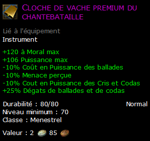 Cloche de vache premium du chantebataille