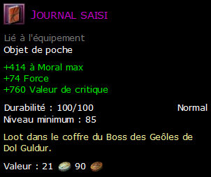 Journal saisi