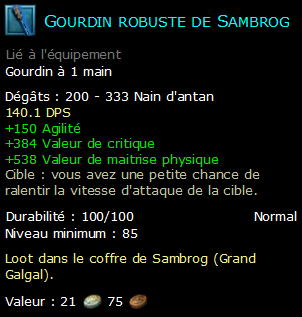 Gourdin robuste de Sambrog