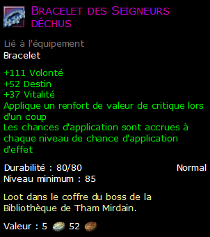 Bracelet des Seigneurs déchus