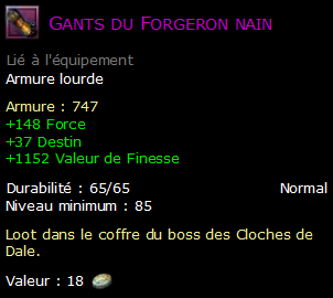 Gants du Forgeron nain