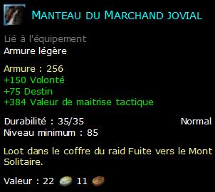 Manteau du Marchand jovial