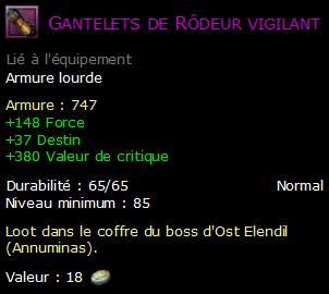 Gantelets de Rôdeur vigilant