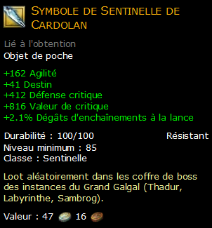 Symbole de Sentinelle de Cardolan